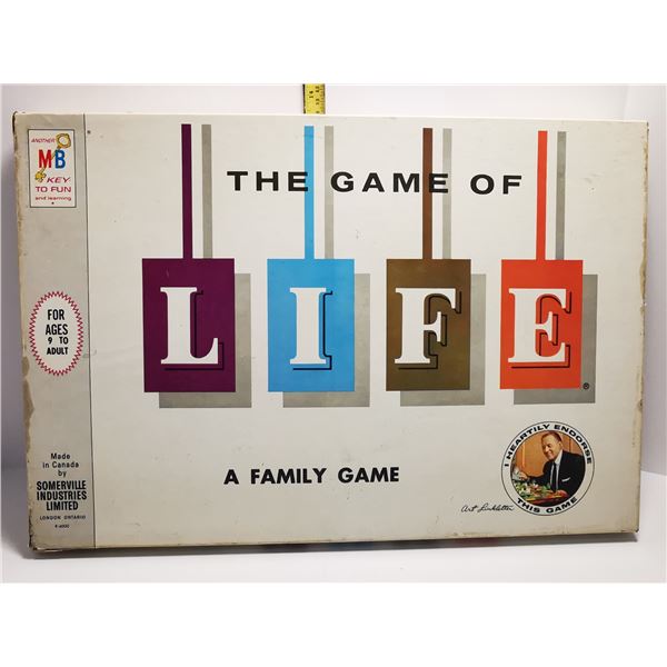 VINTAGE GAME OF LIFE BOARD GAME SECOND EDITION COMPLETE