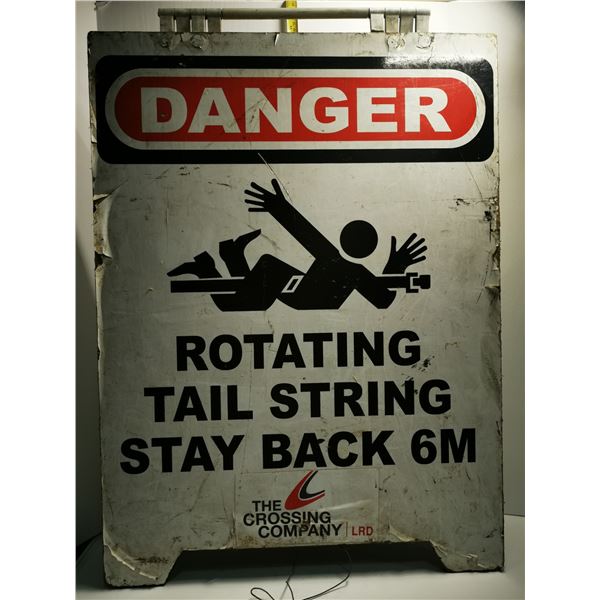 DECOMMISSIONED SANDWICH BOARD SAFETY SIGN