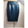 Image 1 : BRAND NEW TEAL SILKY SHEEN PENCIL SKIRT