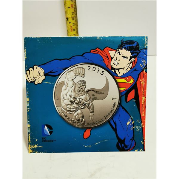 2015 SUPERMAN $20 SILVER COIN