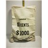 Image 1 : OLD ROYAL CANADIAN MINT 10 CENTS CANVAS BAG
