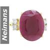 Image 1 : 13.99 ct Ruby & Diamond Ring 14kt Gold