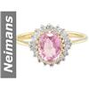 Image 1 : 1.75 ct Pink Tourmaline & Diamond Ring 14kt Gold