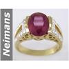 Image 1 : Georgous 4.81 ct  Rare Ruby & Diamond Ring 14kt Gold
