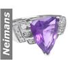 Image 1 : 4.20 ct Amethyst & Diamond Ring 14kt Gold