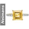 Image 1 : 2.34 ct Citrine & Diamond Ring 14kt Gold