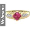 Image 1 : 1.32 ct Pink Tourmaline & Diamond Ring 14kt Gold