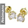 Image 1 : 1.00 ct Diamond Earrings 14kt Gold