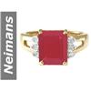 Image 1 : 4.31 ct Ruby & Diamond Ring 14kt Gold