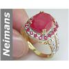 Image 1 : 8.10 ct Ruby & Diamond Ring 14kt Gold