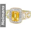 Image 1 : 1.09 ct Citrine & Diamond Ring 14kt Gold