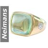 Image 1 : 11.47 ct Green Amethyst Gents Ring 14kt Gold