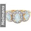 Image 1 : 1.38 ct Aquamarine & Diamond Ring 14kt Gold