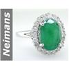 Image 1 : 5.08 ct Emerald & Diamond Ring 14kt Gold