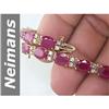 Image 1 : 28.08 ct Ruby & Diamond Bracelet 14kt Gold