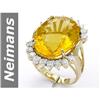 Image 1 : 13.11 ct Fire Opal & Diamond Ring 14kt Gold