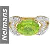 Image 1 : 4.00 ct Peridot & Diamond Ring 14kt Gold