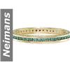 Image 1 : Elegant .50 ct Blue Diamond Eternity Ring 14kt Gold
