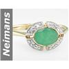 Image 1 : 1.00 ct Emerald & Diamond Ring 14kt Gold