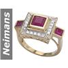 Image 1 : First-Class 2.75 ct Ruby & Diamond Ring 14kt Gold