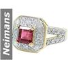 Image 1 : 2.00 ct Pink Tourmaline & Diamond Ring 14kt Gold