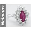 Image 1 : One of a Kind 2.05 ct Ruby & Diamond Ring 14kt Gold