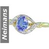 Image 1 : .83 ct Tanzanite & Diamond Ring 14kt Gold