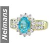 Image 1 : 2.00 ct Apatite & Diamond Ring 14kt Gold