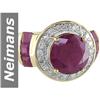 Image 1 : 7.50 ct Ruby & Diamond Ring 14kt Gold