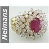 Image 1 : Stunning 4.20 ct Ruby & Diamond Ring 14kt Gold