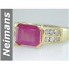 Image 1 : Hot New 2.88 ct Ruby & Diamond Ring 14kt Gold