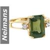 Image 1 : 3.07 ct Green Tourmaline & Diamond Ring 14kt Gold