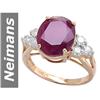 Image 1 : 6.57 ct Ruby & Diamond Ring 14kt Gold