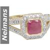 Image 1 : 4.40 ct Ruby & Diamond Ring 14kt Gold