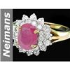 Image 1 : 2.13 ct Ruby & Diamond Ring 14kt Gold