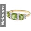 Image 1 : 2.01 ct Green Tourmaline & Diamond Ring 14kt Gold