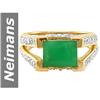 Image 1 : 2.96 ct Emerald & Diamond Ring 14kt Gold