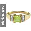 Image 1 : .78 ct Peridot & Diamond Ring 14kt Gold