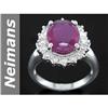 Image 1 : Fabulous 6.45 ct  Rare Ruby & Diamond Ring 14kt Gold