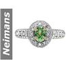 Image 1 : .99 ct Tsavorite & Diamond Ring 14kt Gold