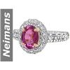 Image 1 : 1.80 ct Pink Tourmaline & Diamond Ring 14kt Gold