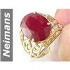 Image 1 : 12.80 ct Ruby Ring 14kt Gold