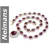 Image 1 : 71.66 ct Ruby & Diamond Necklace 14kt Gold