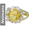 Image 1 : 3.83 ct Citrine & Diamond Ring 14kt Gold