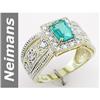 Image 1 : 1.16 ct Apatite & Diamond Ring 14kt Gold