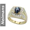 Image 1 : 2.36 ct Star Sapphire & Diamond Gents Ring 14kt Gold