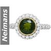 Image 1 : 2.21 ct Green Tourmaline & Diamond Ring 14kt Gold