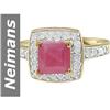 Image 1 : 1.83 ct Ruby & Diamond Ring 14kt Gold