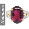 Image 1 : 7.19 ct Pink Tourmaline & Diamond Ring 14kt Gold