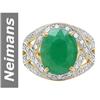 Image 1 : 5.49 ct Emerald & Diamond Ring 14kt Gold